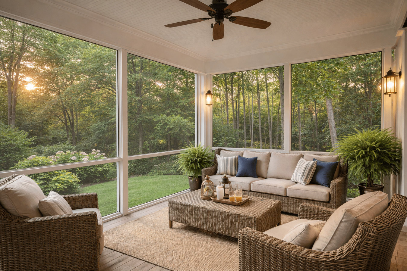 Screen room installation in Kendall, FL